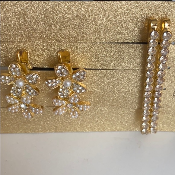 Hair pins pearl gold stones Floral Bridal party - Picture 13 of 14